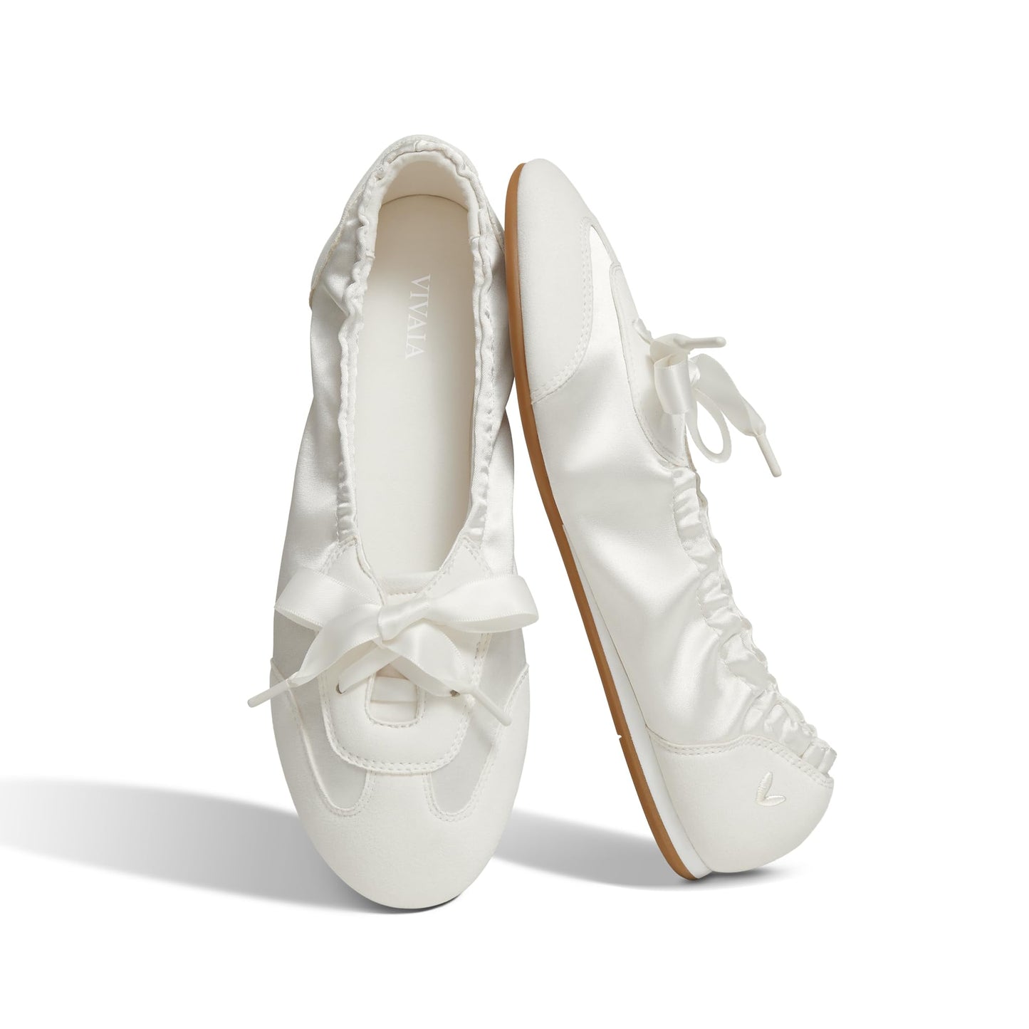 Satin Lace-Up Ballet Sneakers