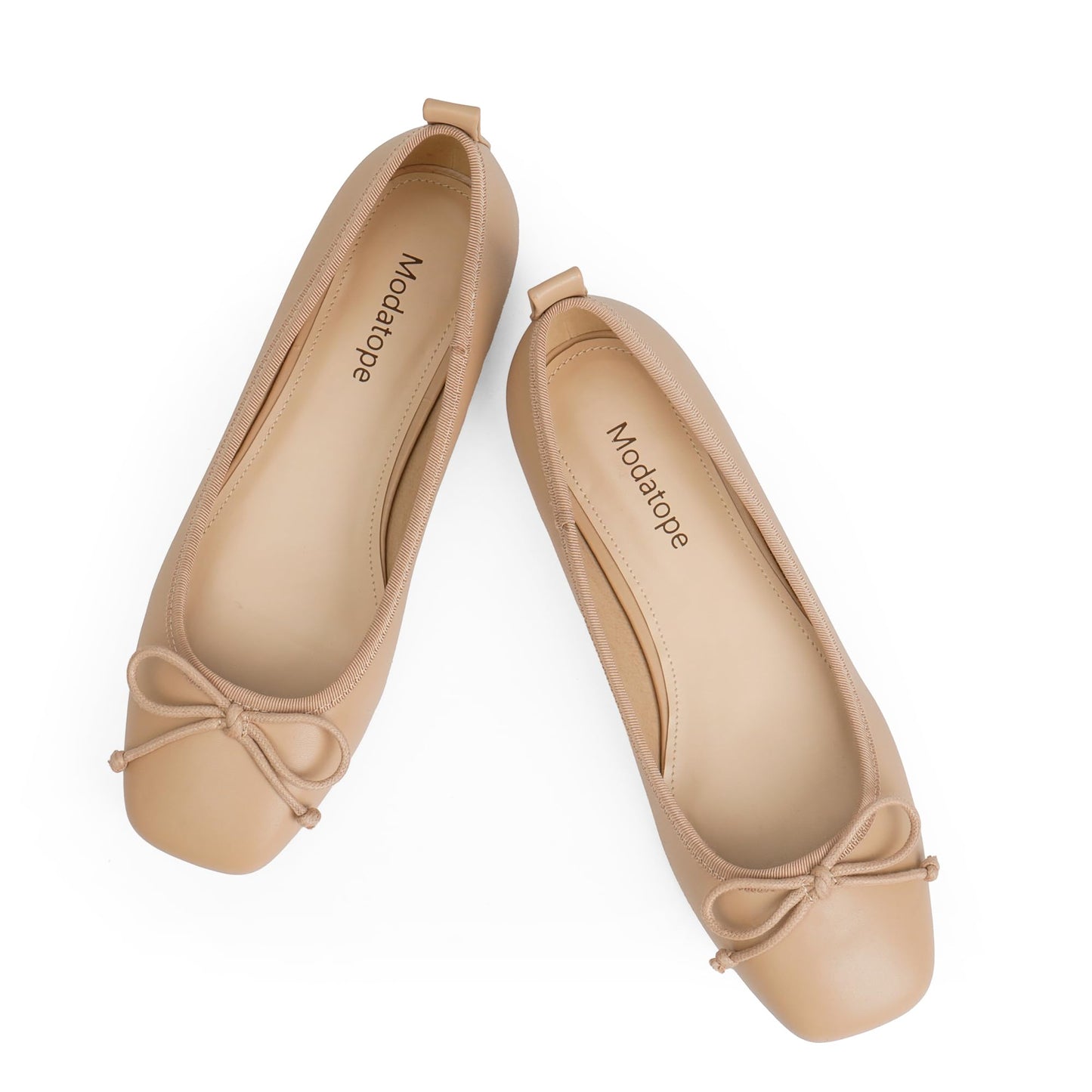 Bow Square Toe Ballet Flats