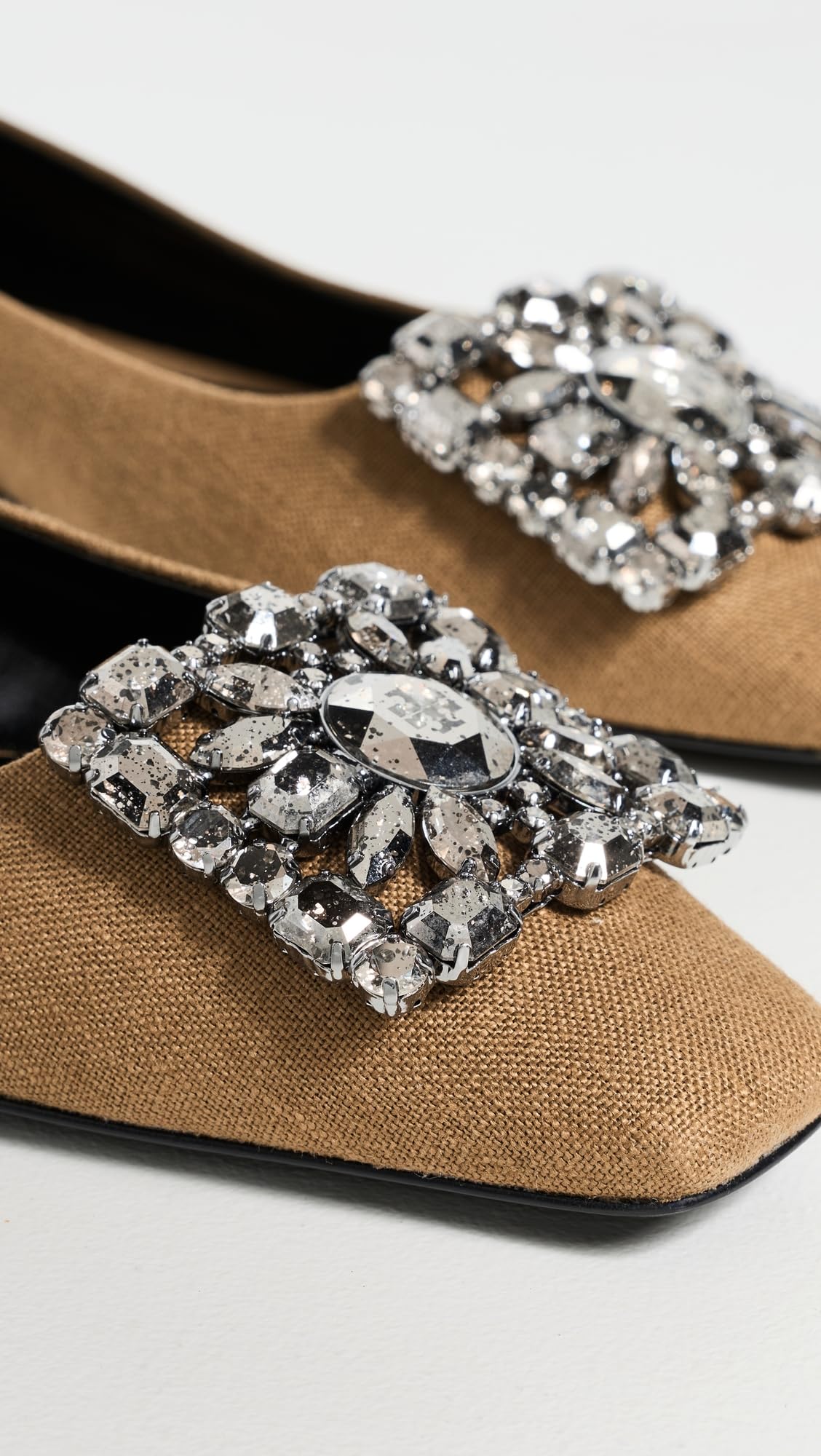 Crystal Embellished Ballet Flats