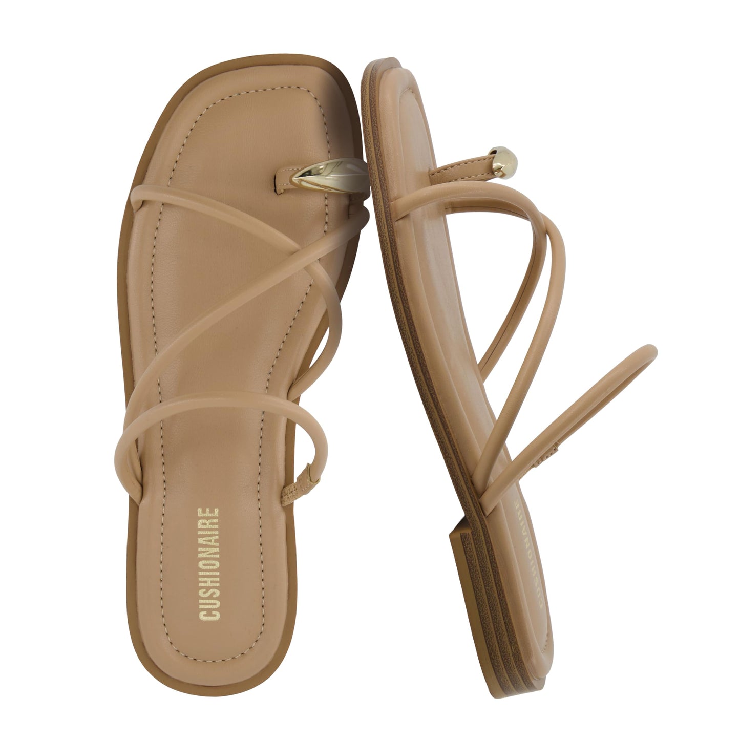 Toe-Loop Slide Sandals with Memory Foam Comfort