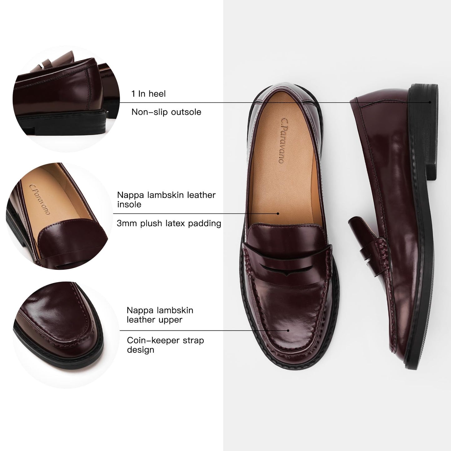 Leather Penny Driving Loafers