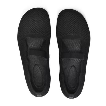 Wide Toe Knit Mary Jane Flats
