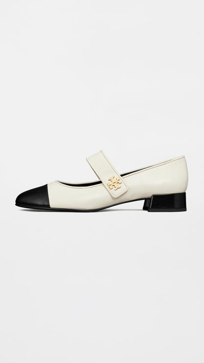 Cap Toe Mary Jane Ballet Heels