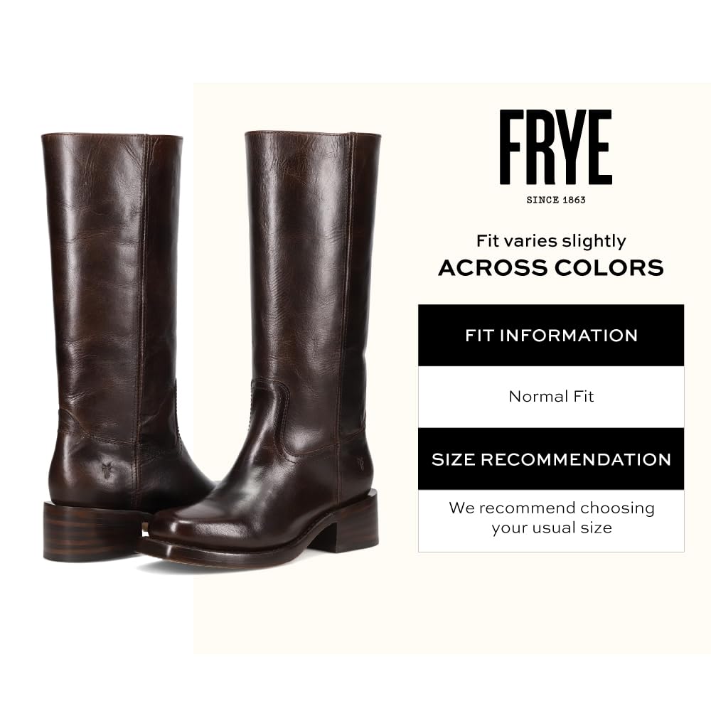 Waterproof Tall Leather Boots with Chunky Heel