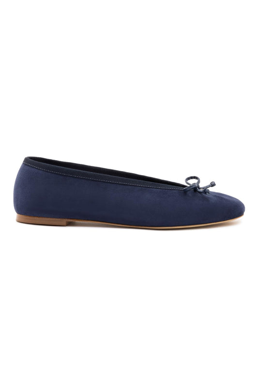 Indigo Suede Ballet Flats
