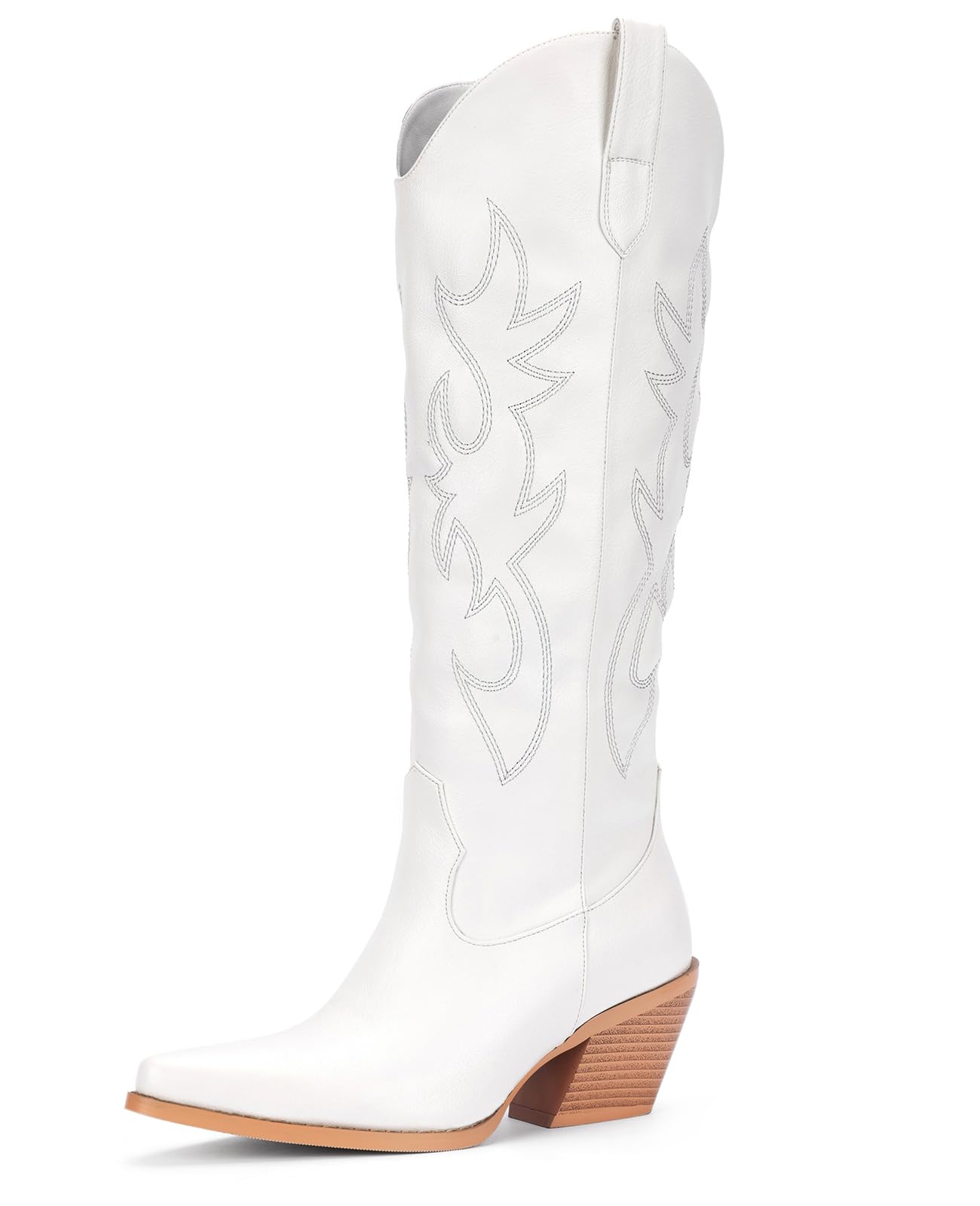 Knee High Cowboy Boots with Chunky Heel Style