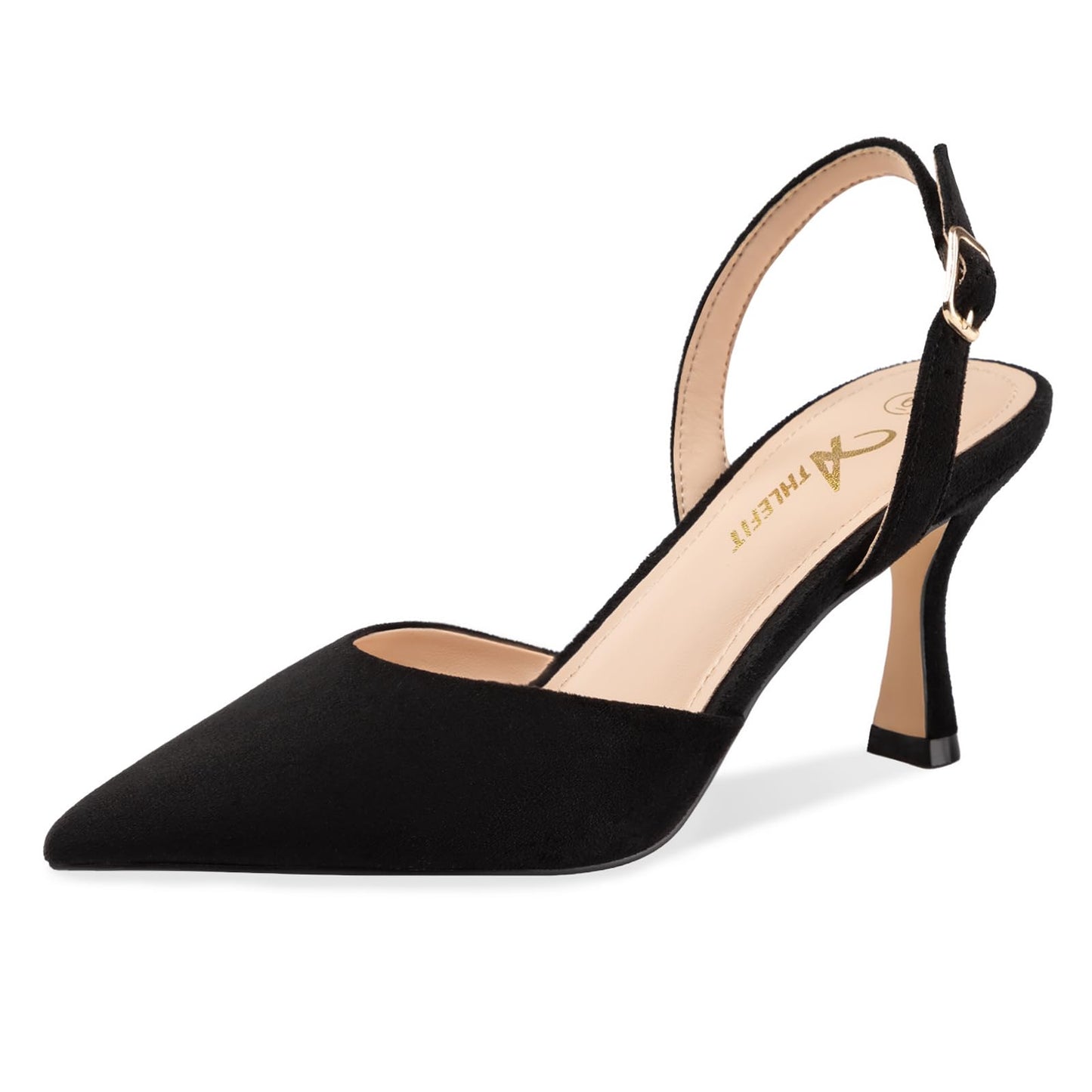 Pointed Toe Slingback Kitten Heels for Women