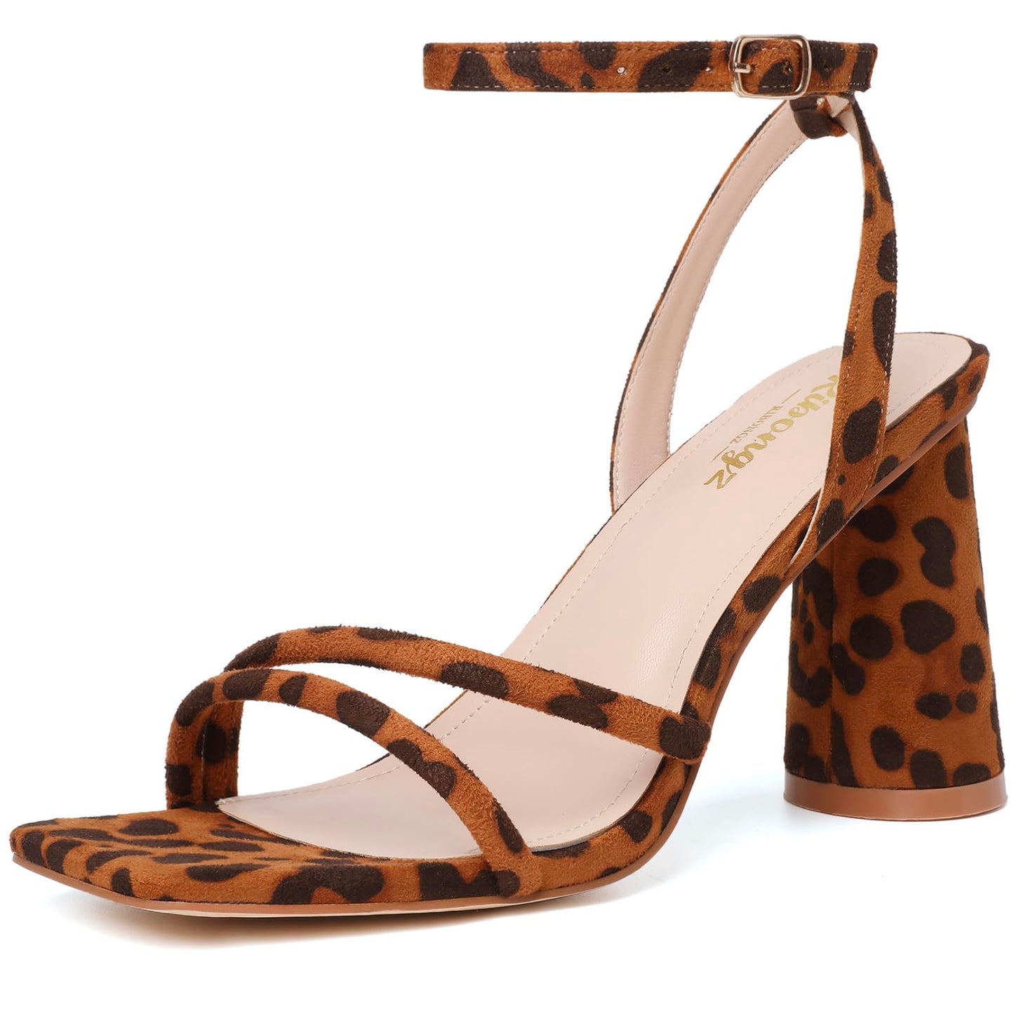 Minimal Strappy Block Heel Sandals for Women