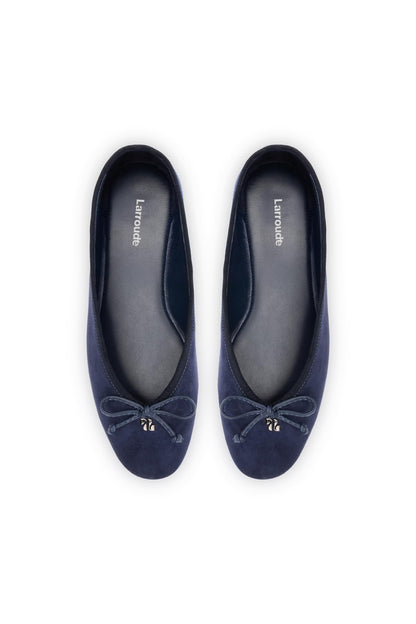 Indigo Suede Ballet Flats
