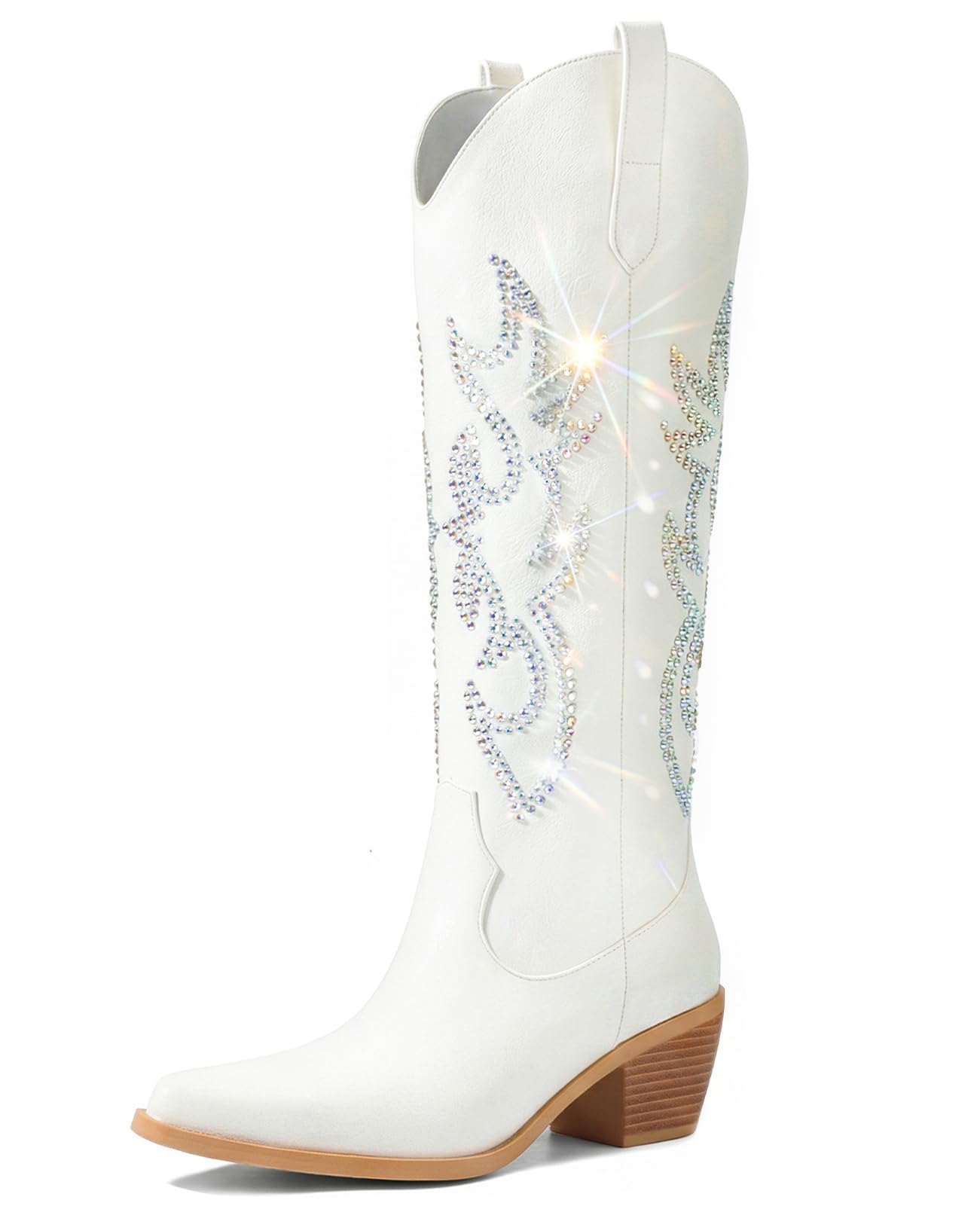 Knee High Cowboy Boots with Chunky Heel Style