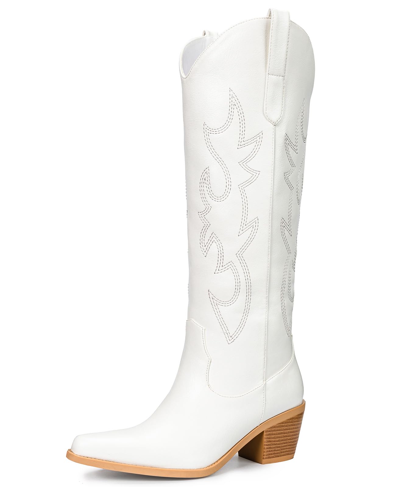 Knee High Cowboy Boots with Chunky Heel Style