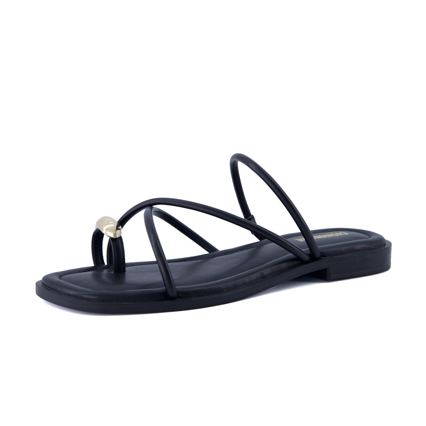 Toe-Loop Slide Sandals with Memory Foam Comfort