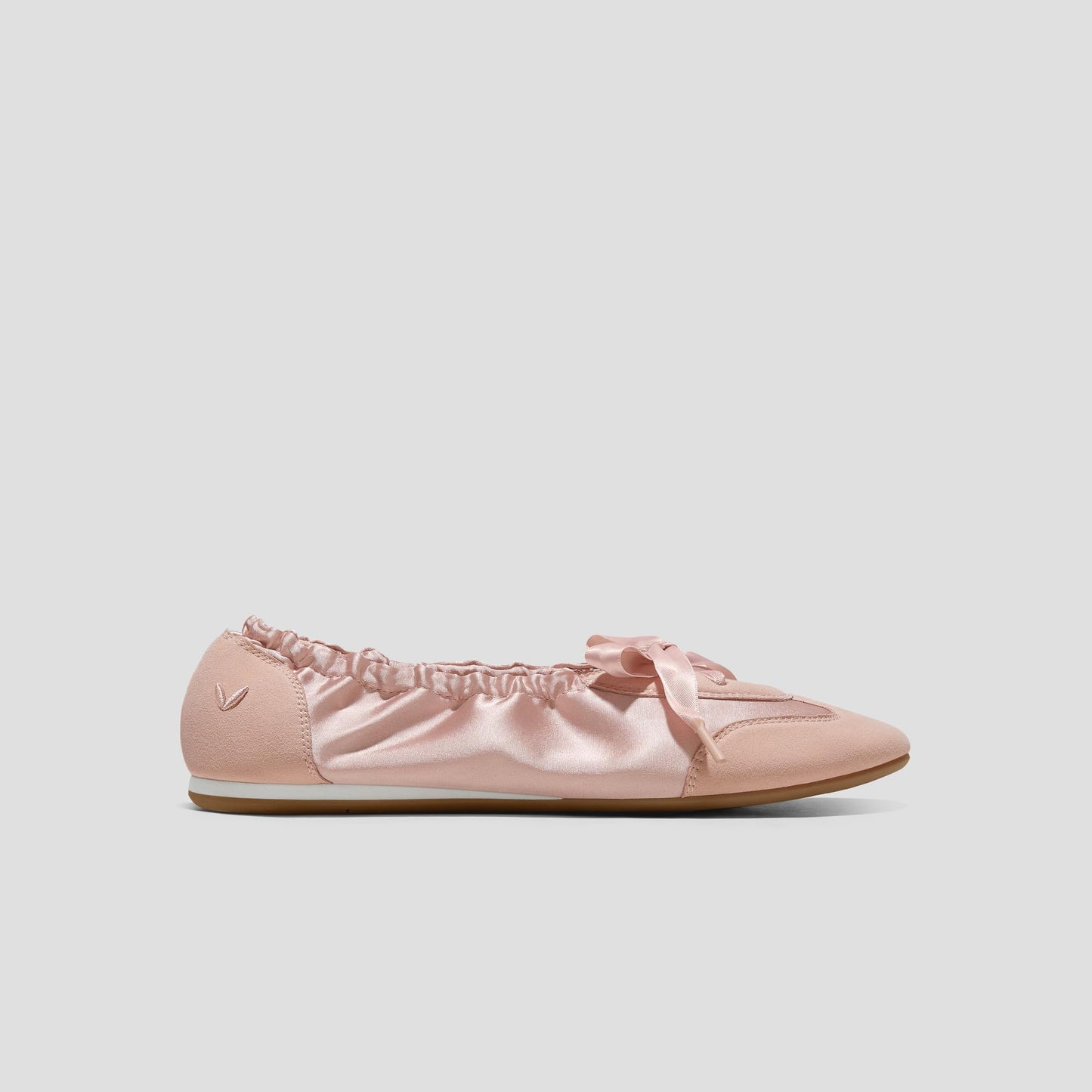 Satin Lace-Up Ballet Sneakers