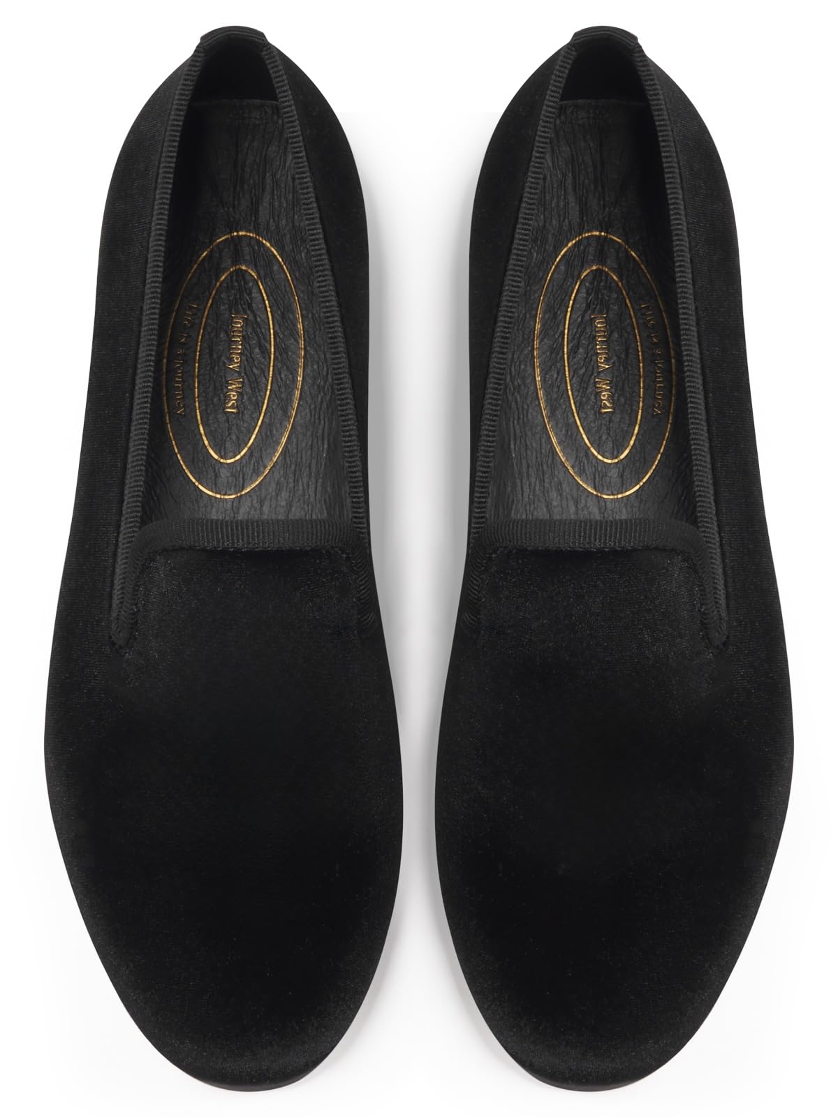 Embroidered Velvet Loafer Flats