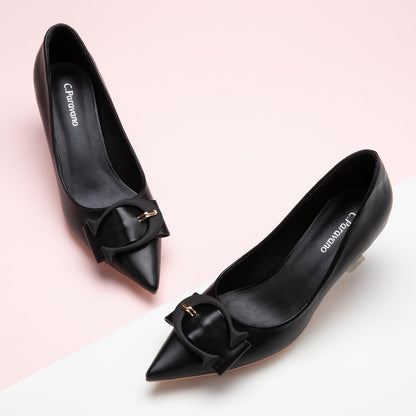 Minimal Kitten Heel Pumps for Elegant Daily Wear