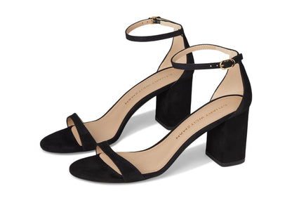 Minimal Block Heel Ankle Strap Sandals