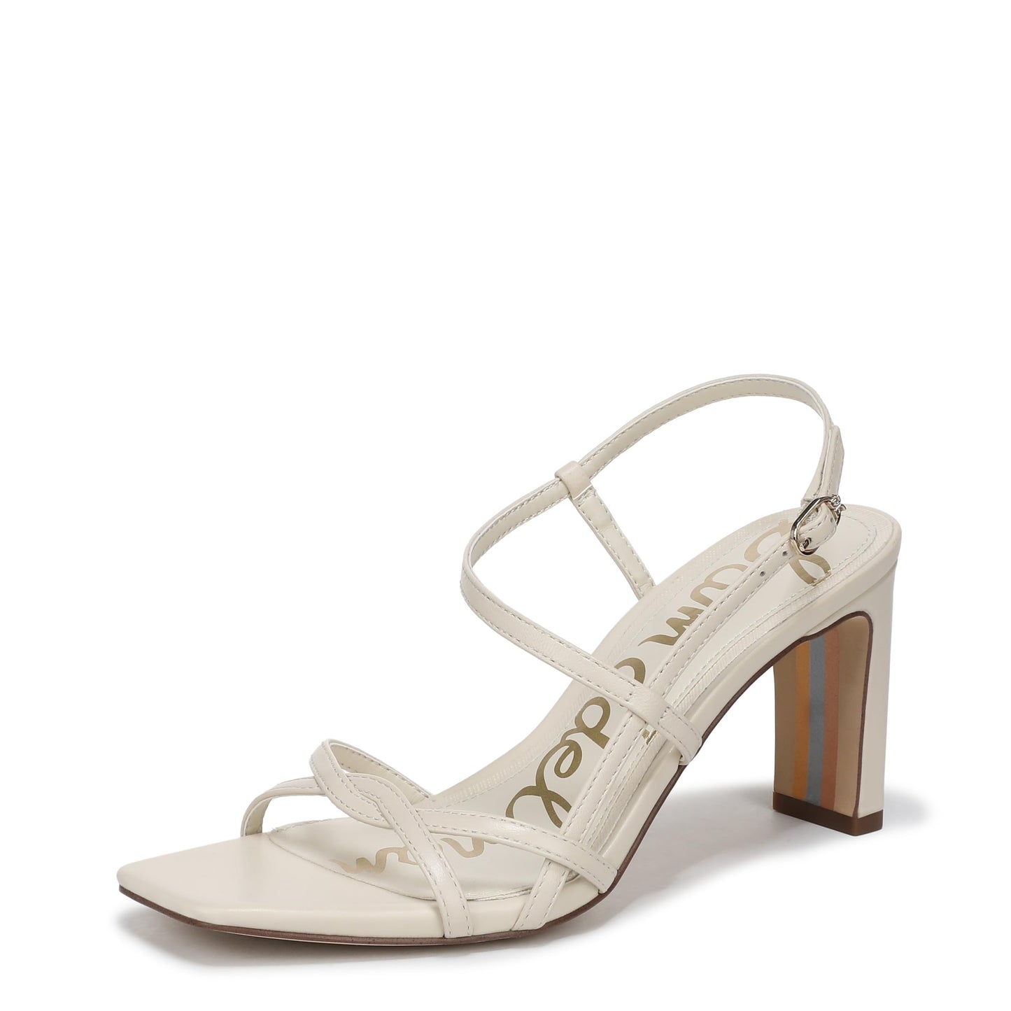 Minimal Strappy Block Heel Sandals