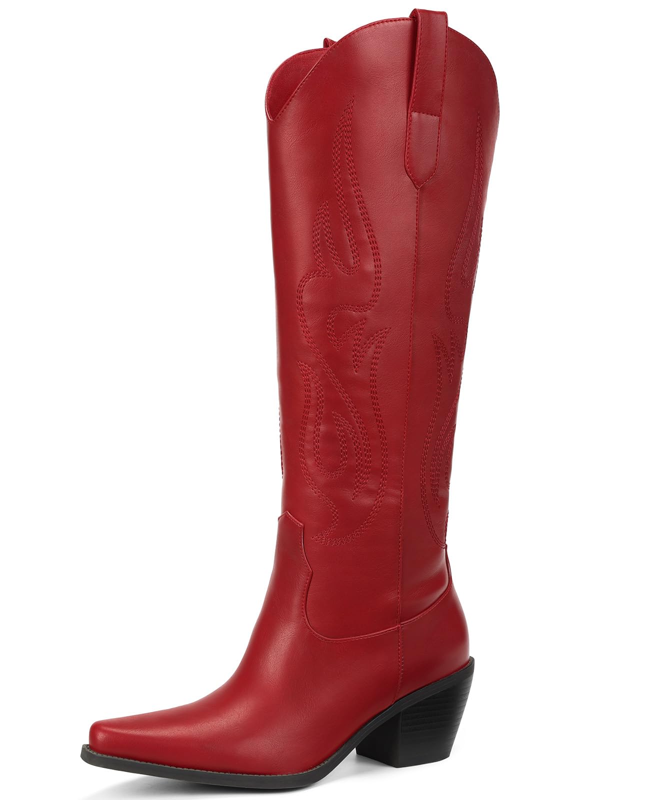 Knee High Cowboy Boots with Chunky Heel Style