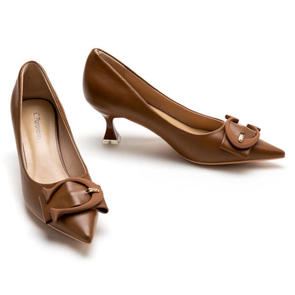 Minimal Kitten Heel Pumps for Elegant Daily Wear