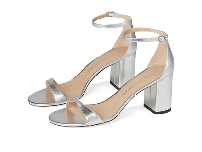 Minimal Block Heel Ankle Strap Sandals