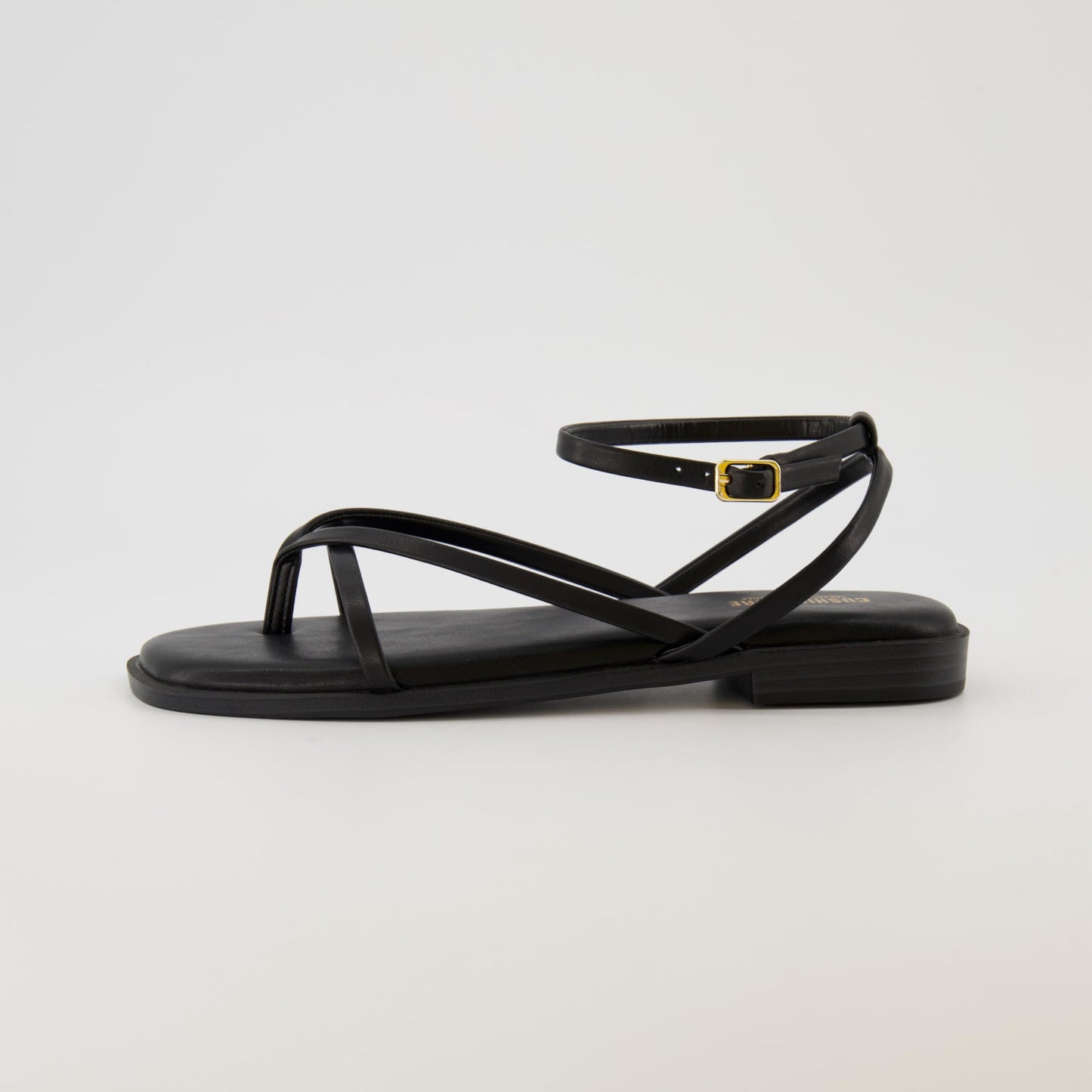 Strappy Flat Sandals with Memory Foam Comfort