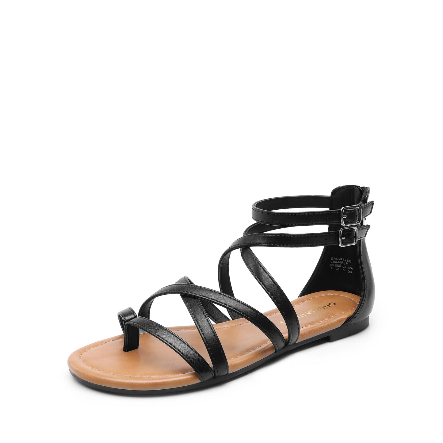 Cross Strappy Gladiator Flat Sandals for Women