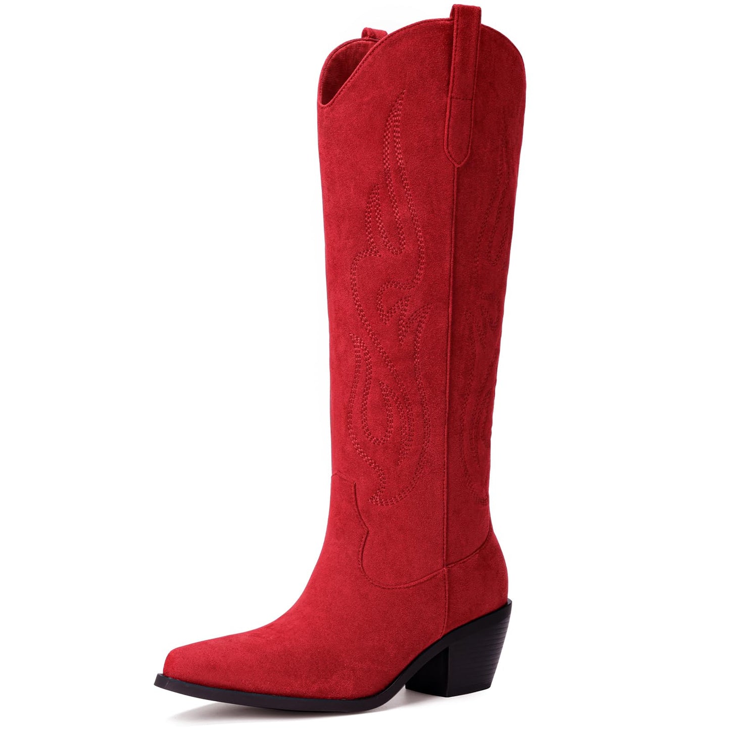 Knee High Cowboy Boots with Chunky Heel Style