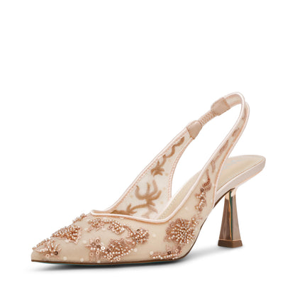 Crystal Bow Evening Heels for Special Occasions