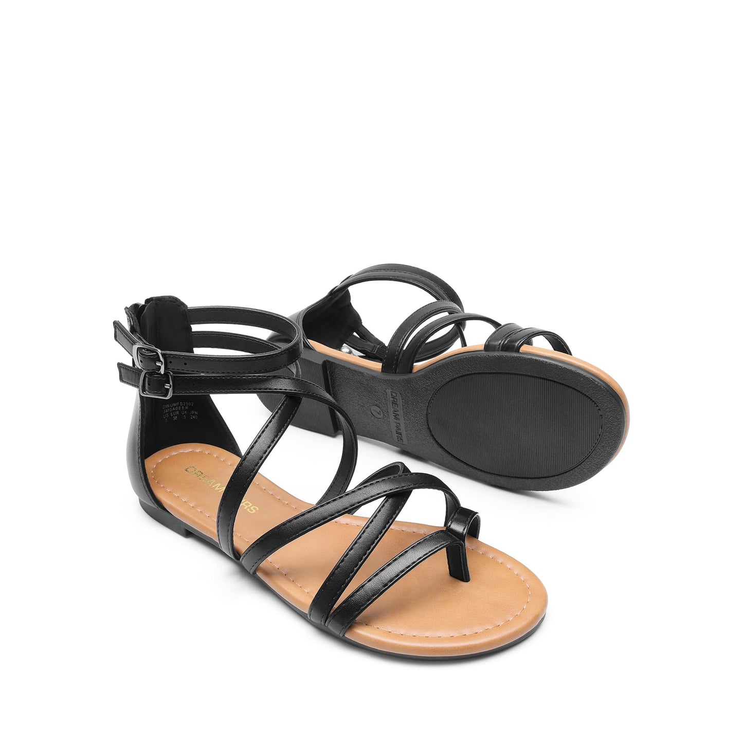 Cross Strappy Gladiator Flat Sandals for Women