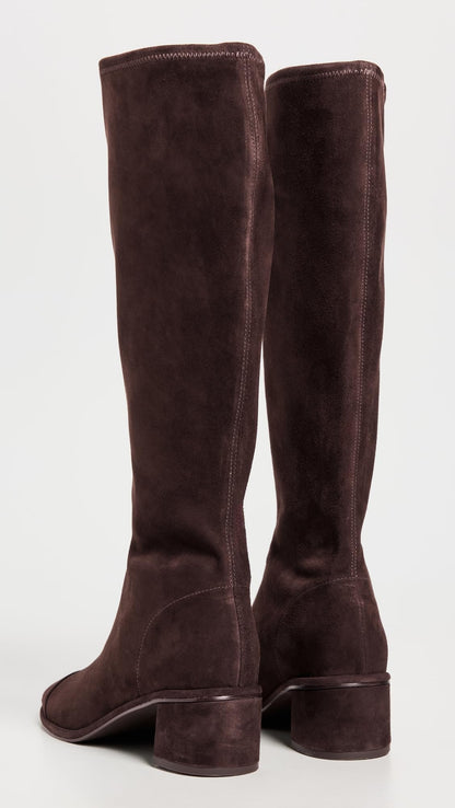 Classic Knee High Boots with Minimal Block Heel