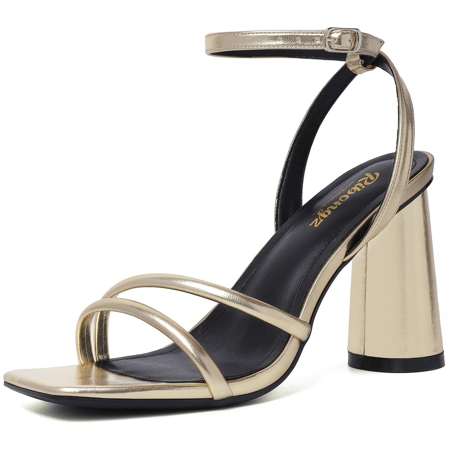 Minimal Strappy Block Heel Sandals for Women