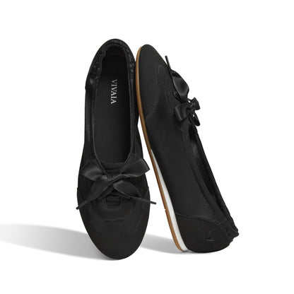 Satin Lace-Up Ballet Sneakers
