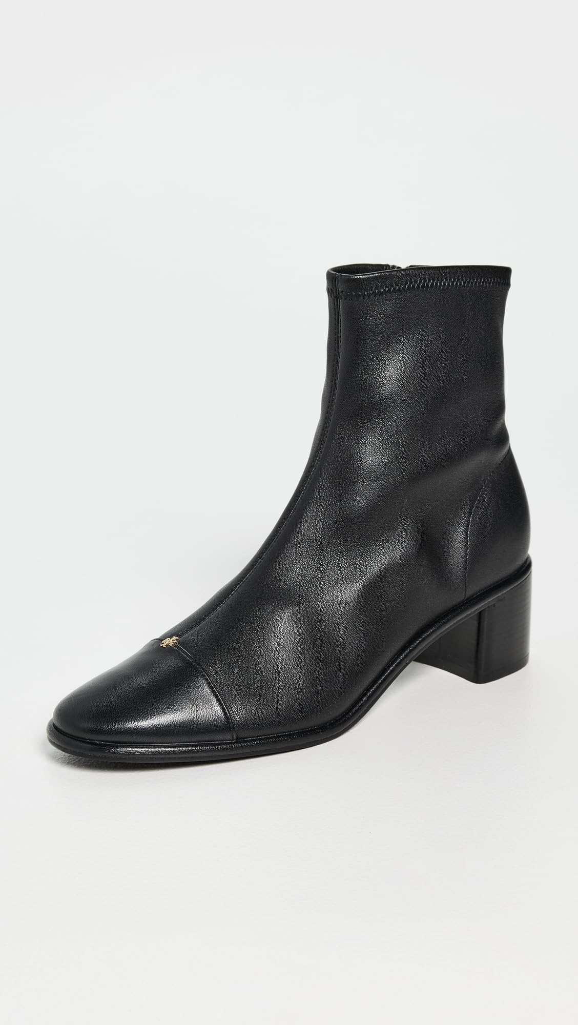 Tory Burch Women's Cap-Toe Heel Ankle Boots