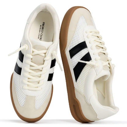 Leather Slip-On Memory Foam Sneakers