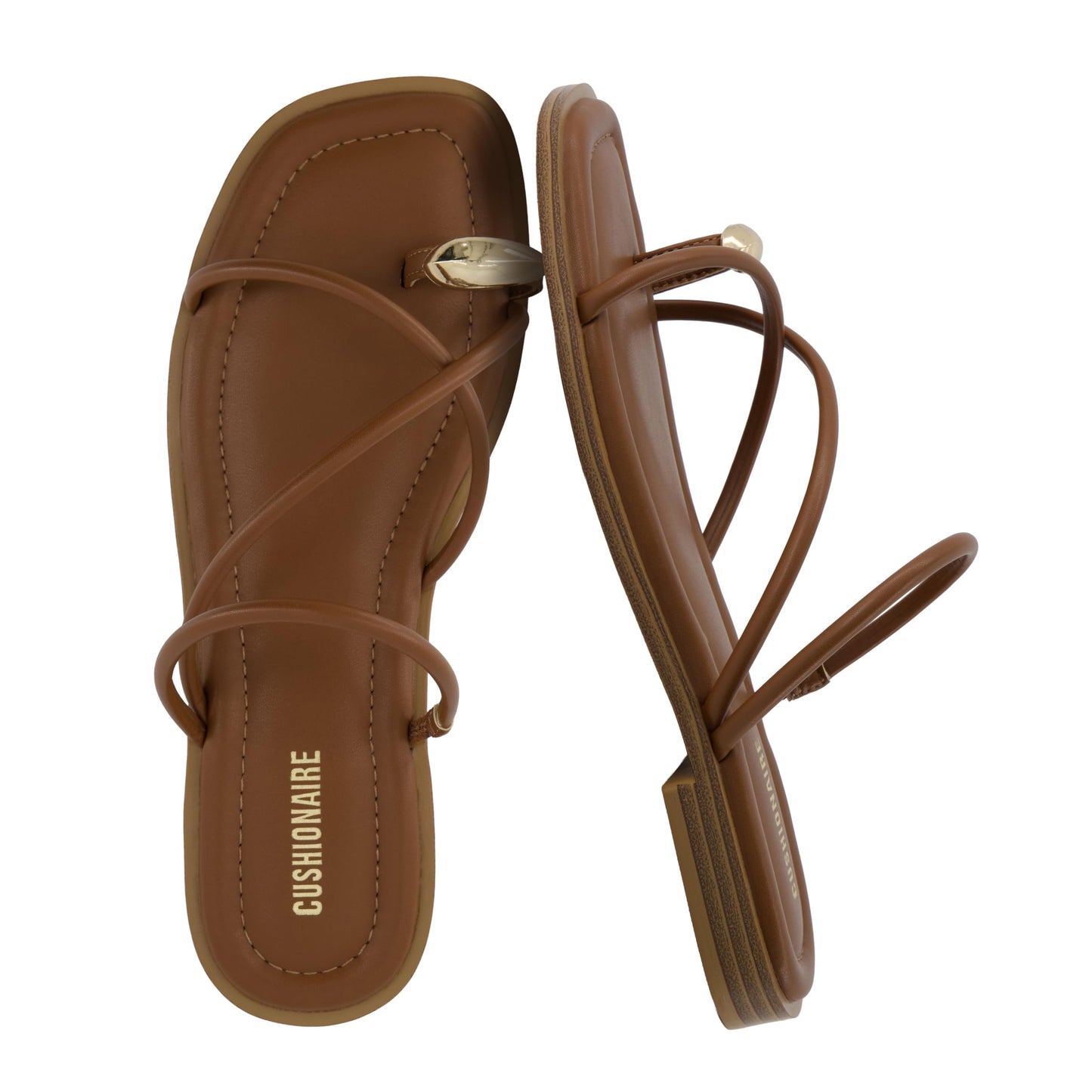 Toe-Loop Slide Sandals with Memory Foam Comfort
