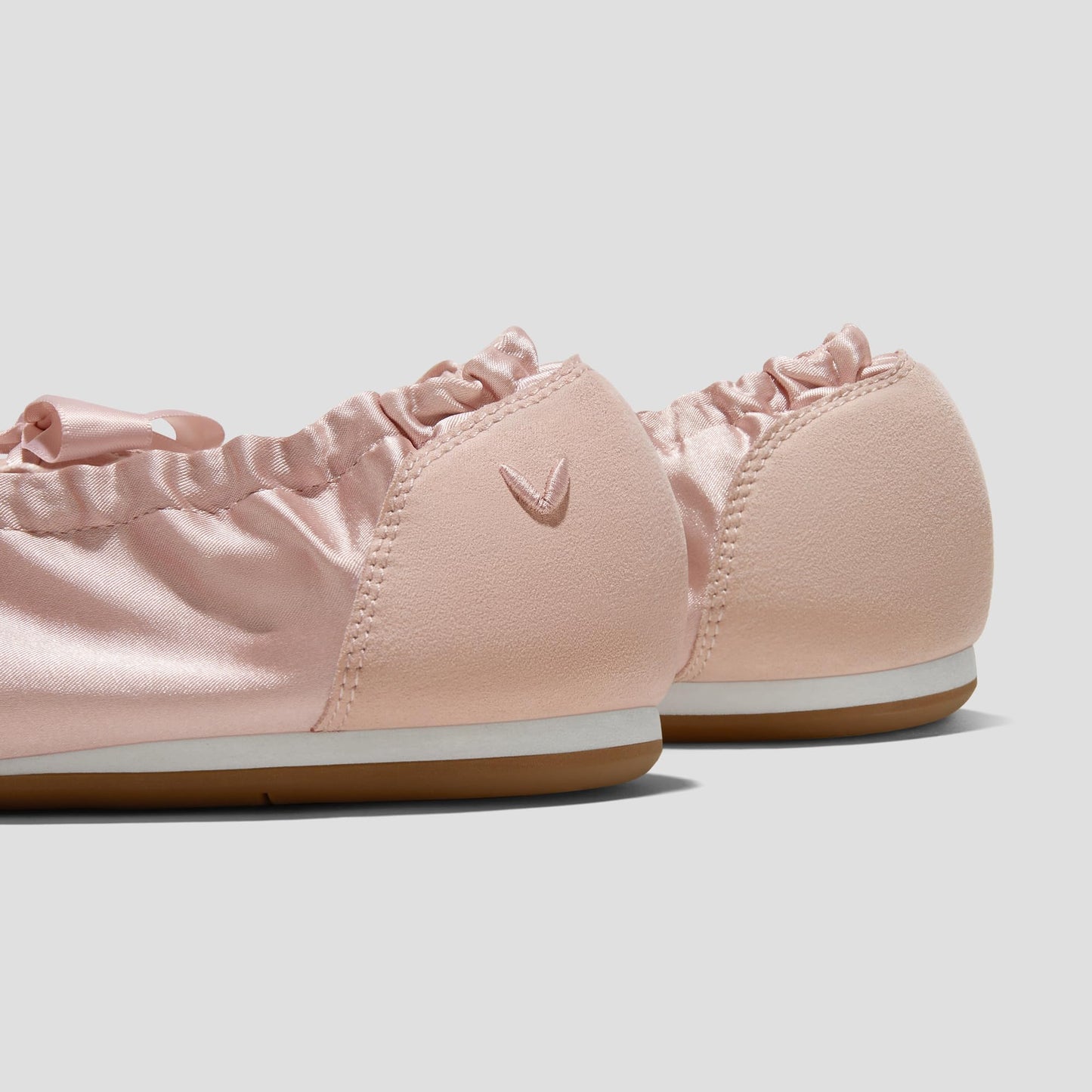 Satin Lace-Up Ballet Sneakers