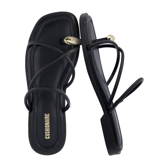 Toe-Loop Slide Sandals with Memory Foam Comfort