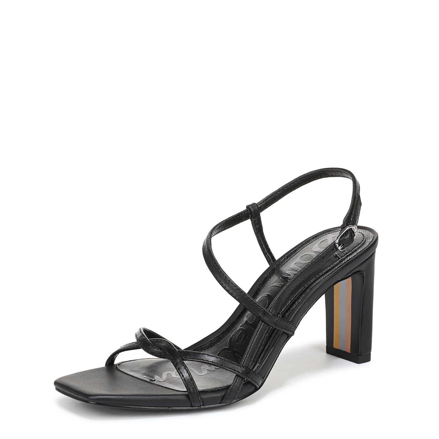 Minimal Strappy Block Heel Sandals