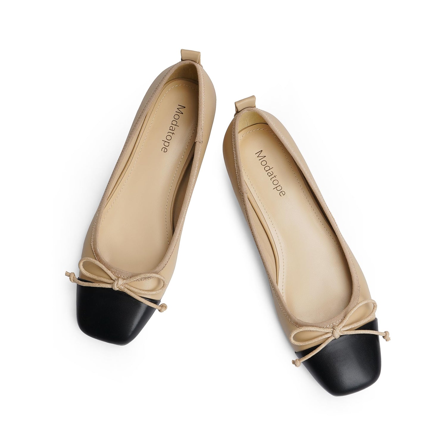 Bow Square Toe Ballet Flats