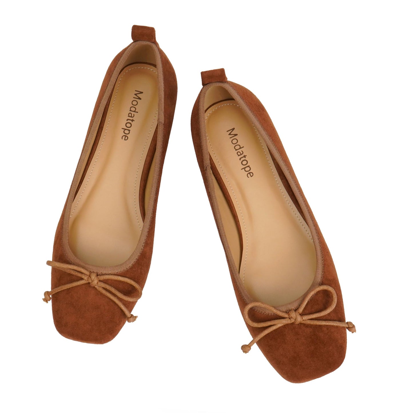 Bow Square Toe Ballet Flats