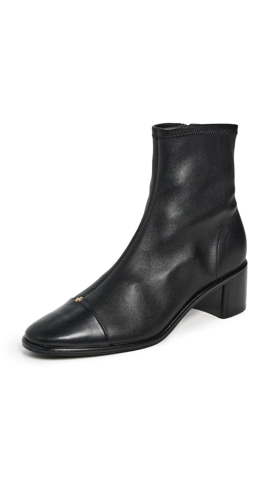 Tory Burch Women's Cap-Toe Heel Ankle Boots