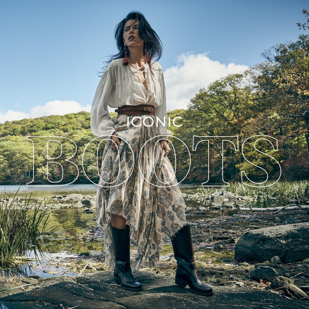 Waterproof Tall Leather Boots with Chunky Heel