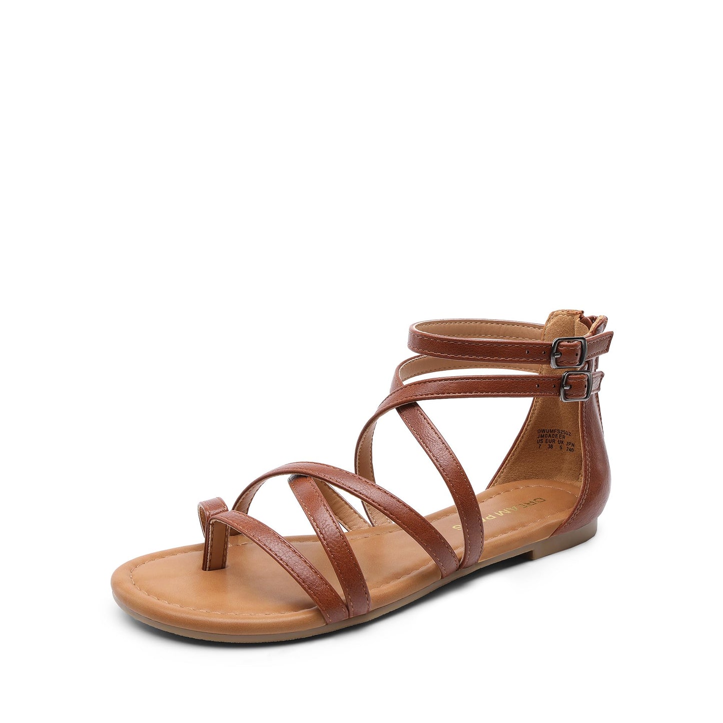 Cross Strappy Gladiator Flat Sandals for Women