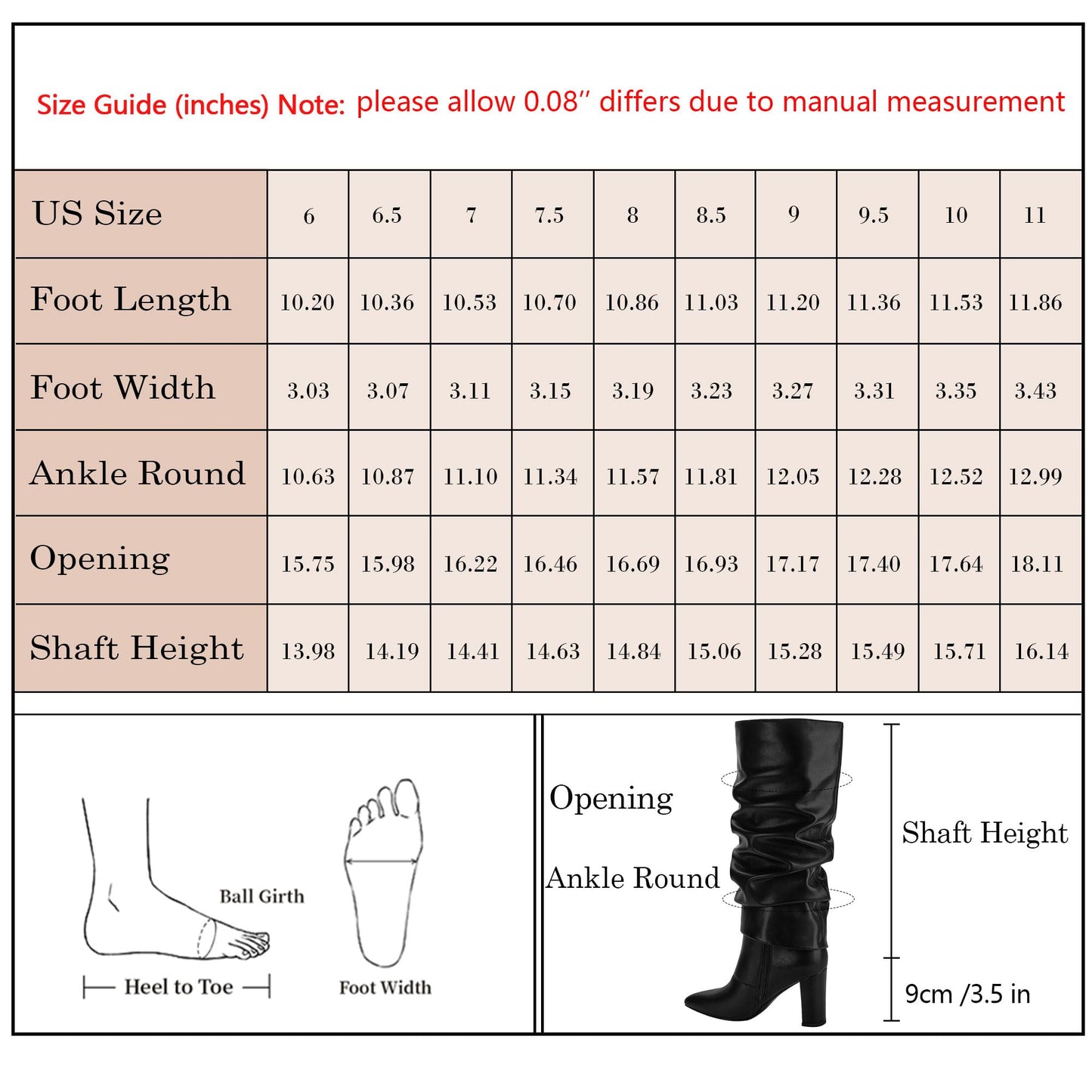 Fold Over Knee High Boots with Chunky Heels