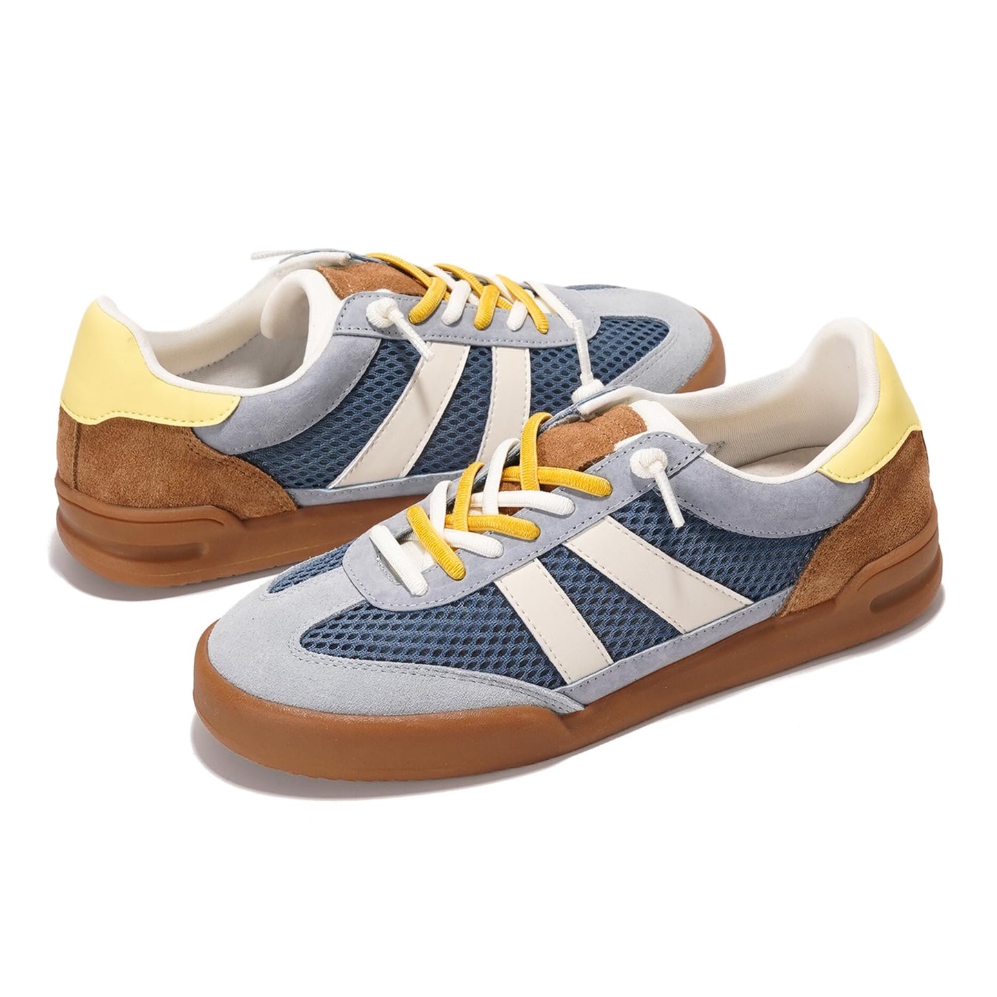 Leather Slip-On Memory Foam Sneakers