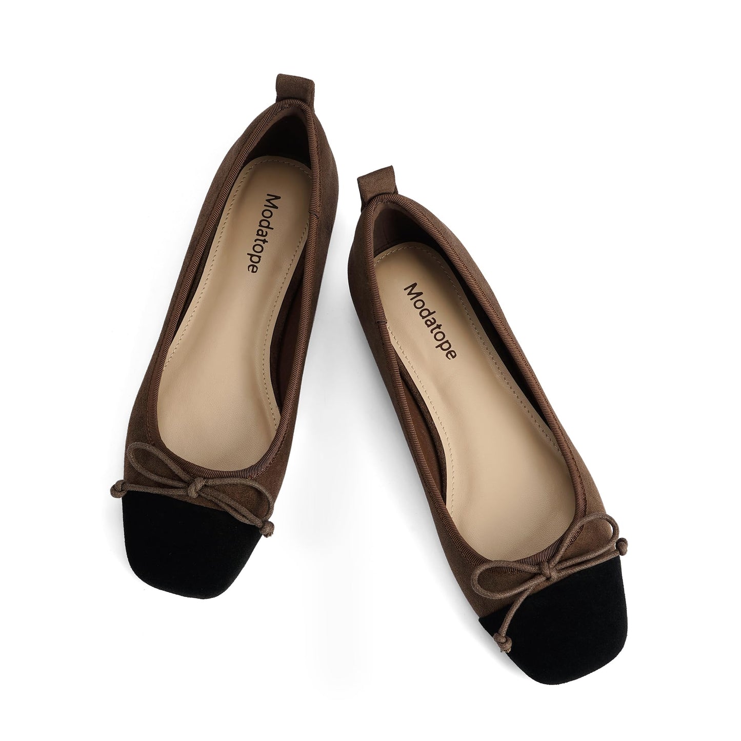 Bow Square Toe Ballet Flats