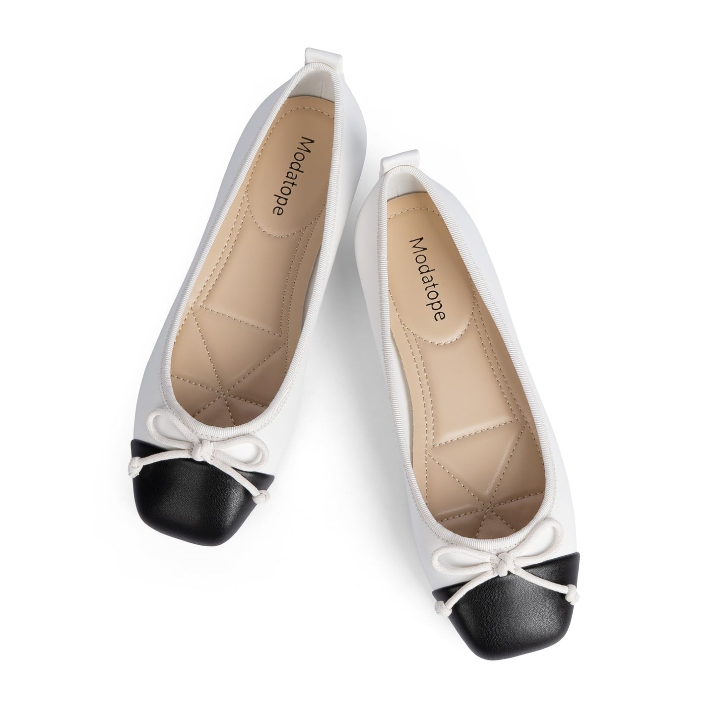 Bow Square Toe Ballet Flats