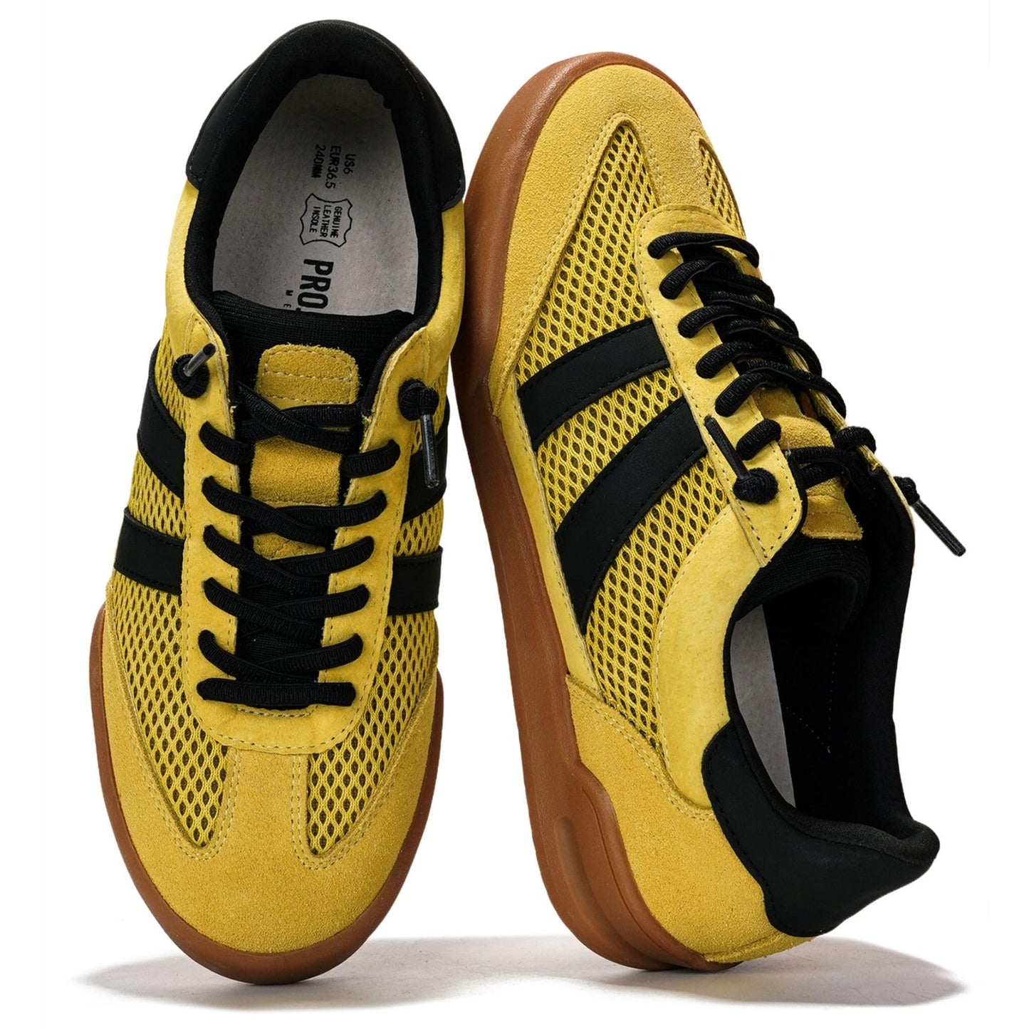 Leather Slip-On Memory Foam Sneakers