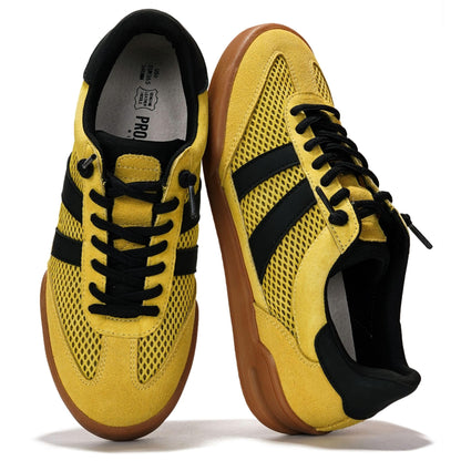 Leather Slip-On Memory Foam Sneakers