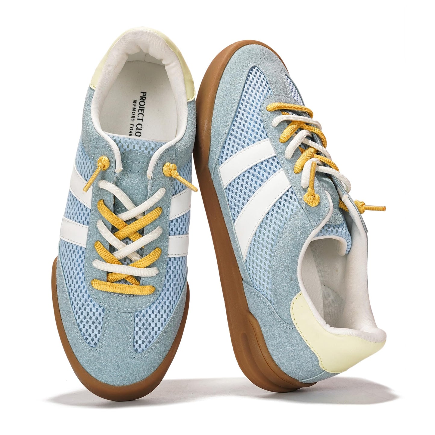 Leather Slip-On Memory Foam Sneakers